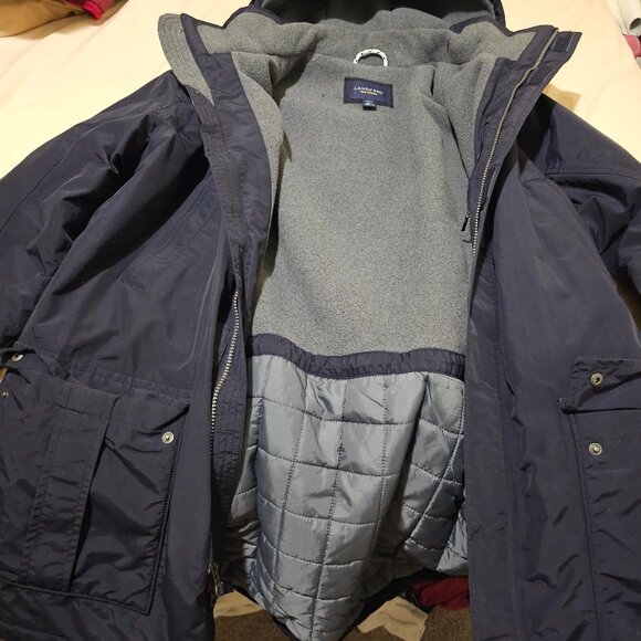 Mens jacket - L - Lands End -- navy color
